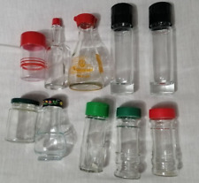 COLLEZIONE 10 VASETTI PORTASPEZIE SALSE 7-11 cm