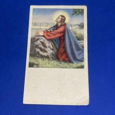 ORAZIONE E GESU' CROCIFISSO Santino - immagine sacra