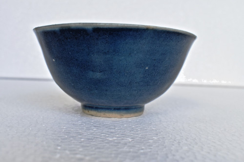 Antico cinese blu vetro - antico,