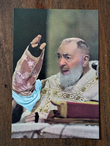 Cartolina padre pio - pio, da