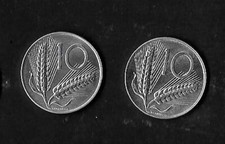 10 lire year 1982 unc - two