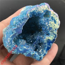 1pz Agata Titanio Geode