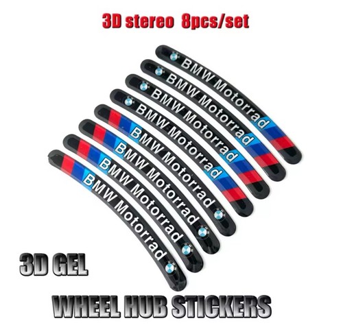 8pz adesivi copricerchi bmw - adesivi,