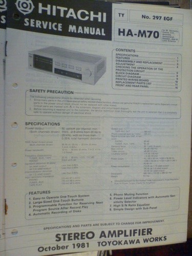Amplificatore stereo hitachi - amplificatore,