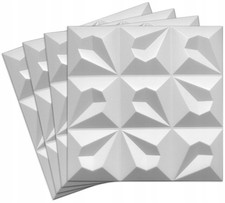 Pannelli 3D in Polistirolo per Pareti e Soffitto 50x50 cm TEARS Design Moderno