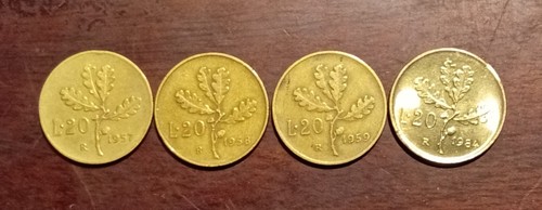 Monete italia repubblica 20 - monete,