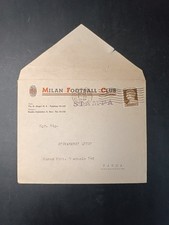 Busta originale  Intestazione del Milan Football Club con indirizzo A