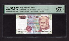 Italy 1000 Lire 1990 P114a