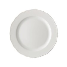 Piatto in porcellana bianca piano Ristorante Hotel con falda Ø 27 cm