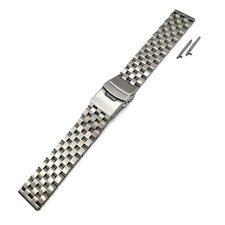 Cinturino in acciao Full inox 304L Pilot Orologio 20mm 22mm Bracciale a Vite