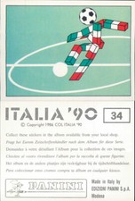  MASCOTTE ITALIA 90 N.34, FIGURINA PANINI - NEW/EDICOLA/PERFECT