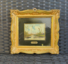 ANTICO DIPINTO AD OLIO - LUCIO CARGNEL (1903 - 1998) - CORNICE DORATA DI PREGIO