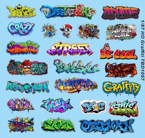 Decals graffiti per - ho, 1/87