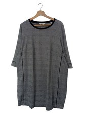 TCHIBO Abito di maglia Donna Abito Taglia IT 52 nero-bianco stile casual