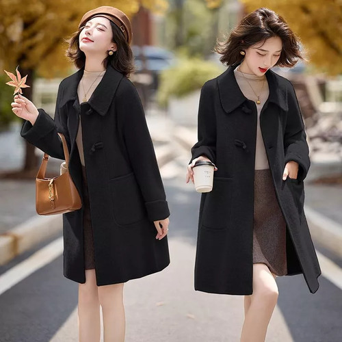 Cappotto donna nero linea - donna,