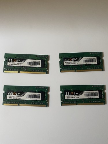 Ram 4x4gb ddr3 1600 sodimm - ram,