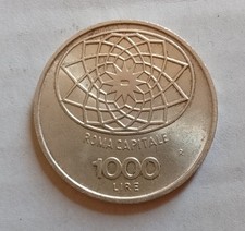 Italy 1000 Lire 1970 Argento