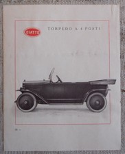 DIATTO Cabriolet (aperto) - TORPEDO a 4 posti cm. 17,5 x 21,5