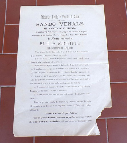 Tribunale susa bando venale - tribunale,