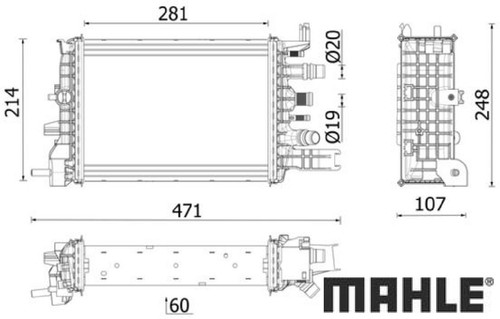 Mahle cr2632000p radiatore per - cr2632000p,