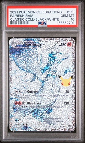 Psa reshiram 113 - reshiram, full