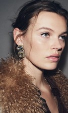 ORECCHINI DOPPIO STRASS - ZARA