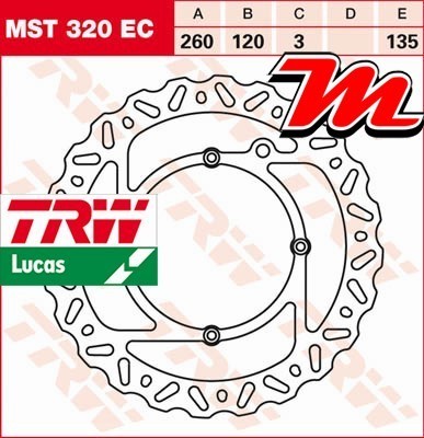 Disque frein avant trw - de,