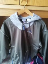 GIACCA TUTA ADIDAS MOD. AJ5002 VERDE MILITARE CON CAPPUCCIO VINTAGE BELLA