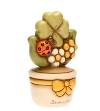 THUN PIANTINA VASETTO DI FIORI CON QUADRIFOGLIO E COCCINELLA FUORI PRODUZIONE 