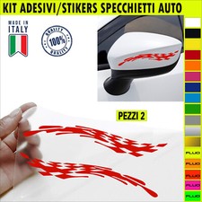 2 Adesivi SCACCHI FIAMME