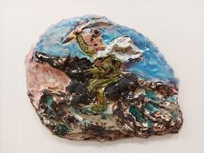 UMBERTO GHERSI ALBISSOLA MARINA LUCIO FONTANA cavaliere piastra ceramica Savona