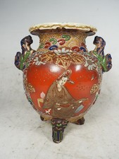 Antico vaso giapponese dipinto