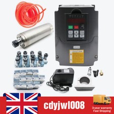Motore Mandrino CNC 2,2 KW + Avvitatore Inverter VFD + Pinza Er20 + Pompa Acqua Set NUOVO