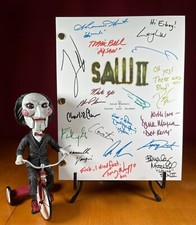 Sceneggiatura Saw II firmata - ristampe autografe - puzzle - sceneggiatura film Saw 2