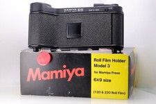Mamiya Roll Film Holder 6x9 Model 3 for Press Super 23 in Mint Condit. With Box
