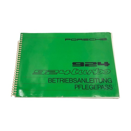 Porsche 924 turbo manuale - manuale, uso