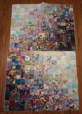 2 cuscini trapuntati patchwork
