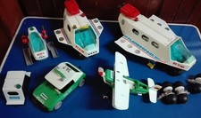Grande lotto di PLAYMOBIL castello fortino Playmospace e altri anni 80 no lego