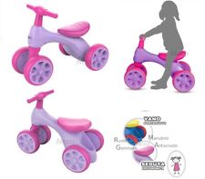Bicicletta Bambina Prima Bici Senza Pedali 4 Ruote Triciclo a Spinta Equilibrio