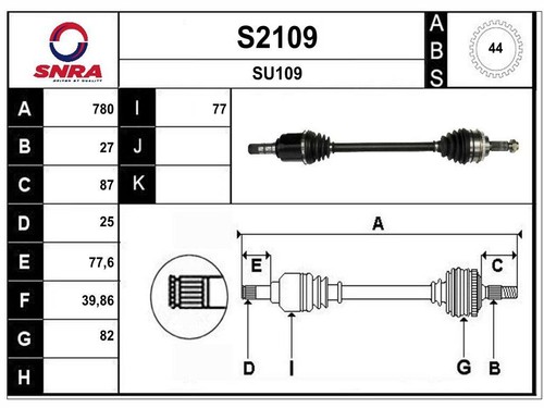 Albero motore subaru - motore, forester