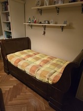 Letto a Barca in noce '800