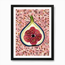 Mosaic Fig 2 Art Print Framed