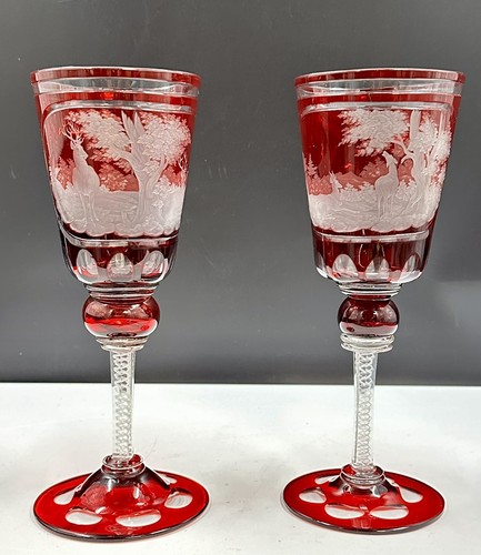 Bohemian ruby red - cut, to