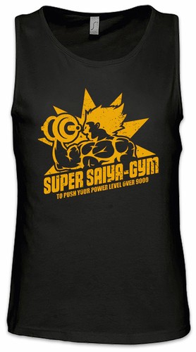 Canotta uomo black super saiya - black,
