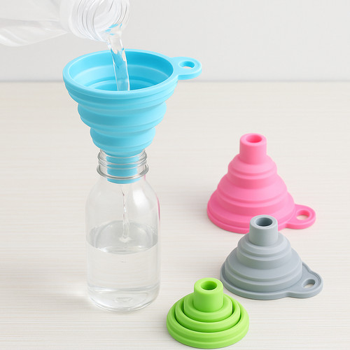 Collapsible silicone funnel - collapsible,
