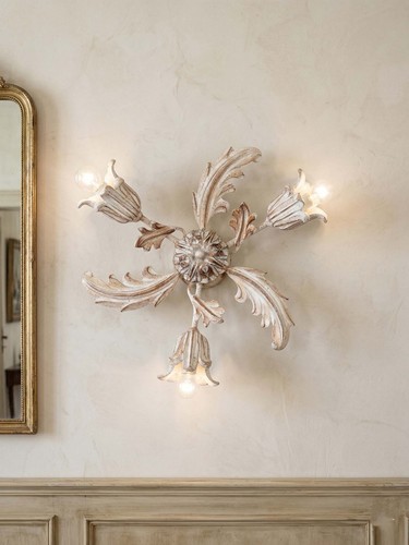 Classic wooden ceiling light
