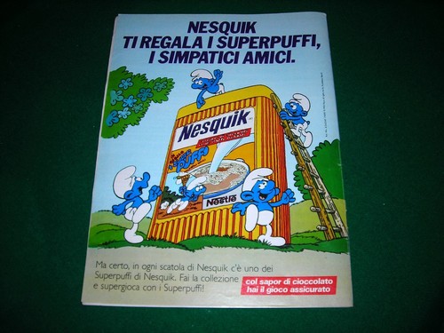 Nesquik nestle puffi 1983 - nestle',