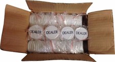 Dealer Buttons Astuccio da 288 per Poker Texas Hold'em Casino Torneo Giochi NUOVO *