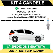KIT 4 CANDELE per PEUGEOT 207