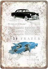 Insegna in metallo Frazer 1951